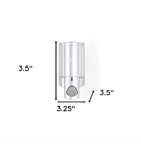 Gray Heavy Duty Plastic Wall Mount Soap Dispenser