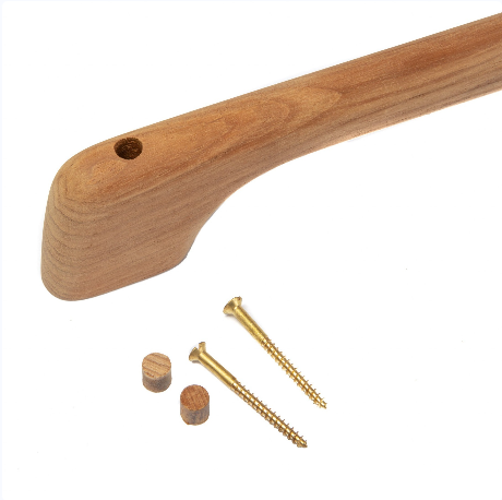 23" Traditional Solid Teak Towel Bar