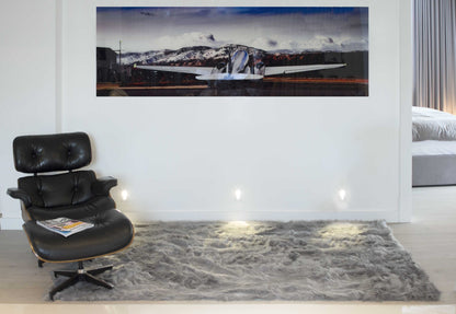 5' X 8' Gray Shag Area Rug