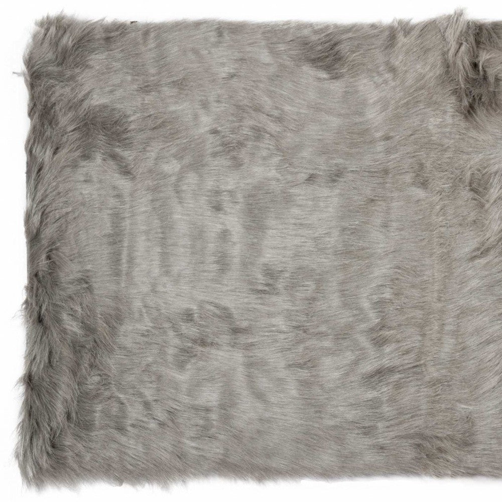 5' X 8' Gray Shag Area Rug