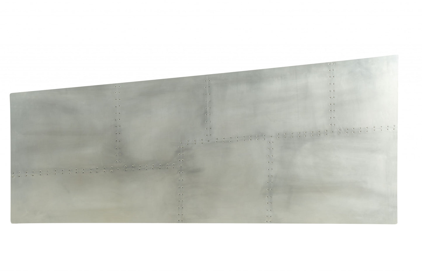 71" Silver Aluminum Writing Desk