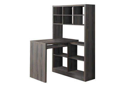 38" Taupe L Shape Computer Desk