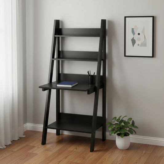 25" Espresso Ladder Desk
