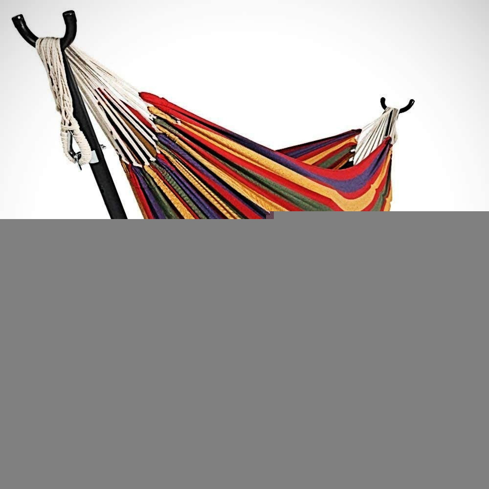 Regatta Stripe Two Person Hammock With Stand