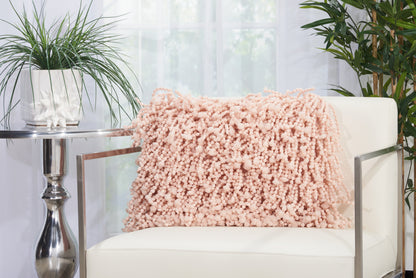 14" X 20" Pale Pink Lumbar Throw Pillow