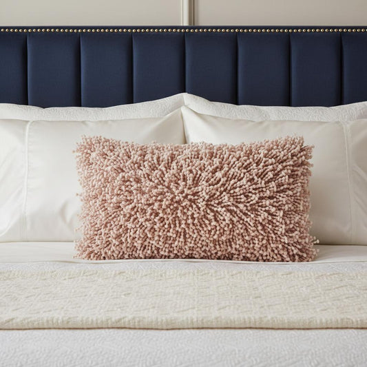 14" X 20" Pale Pink Lumbar Throw Pillow
