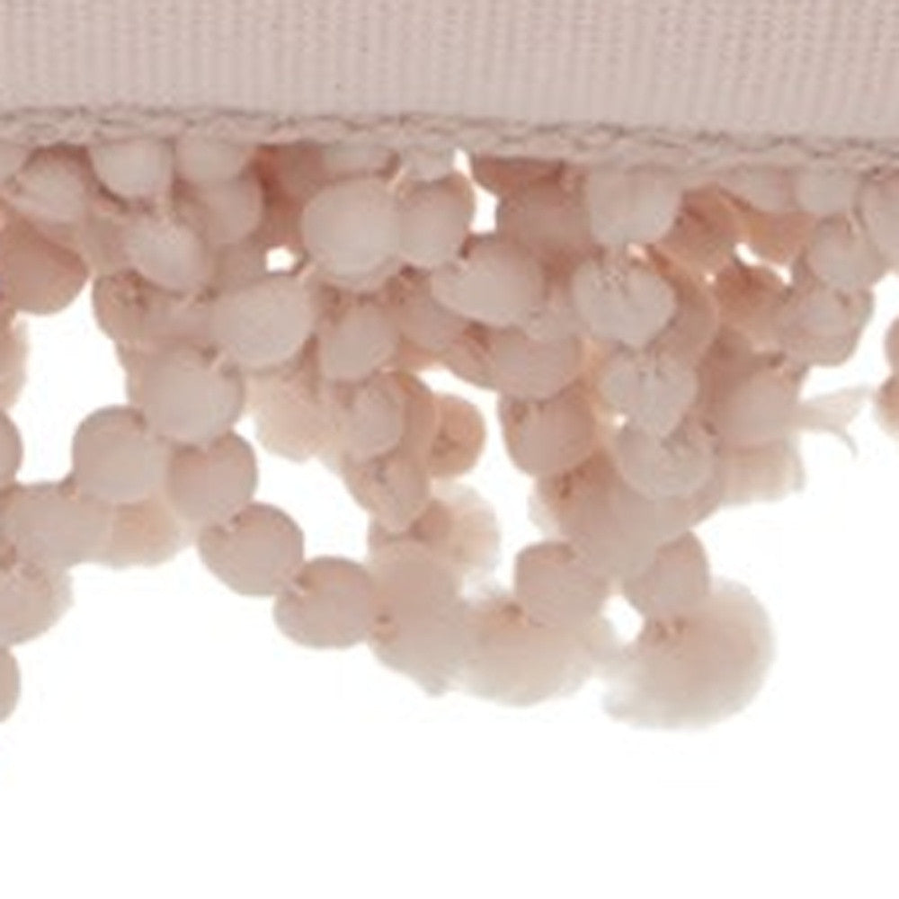 14" X 20" Pale Pink Lumbar Throw Pillow
