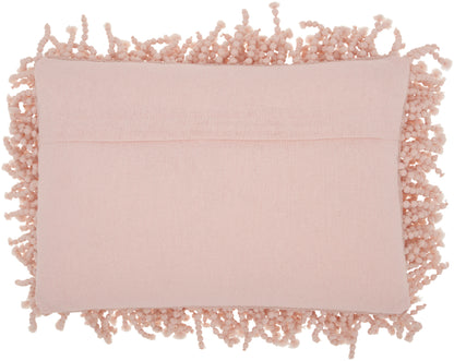 14" X 20" Pale Pink Lumbar Throw Pillow