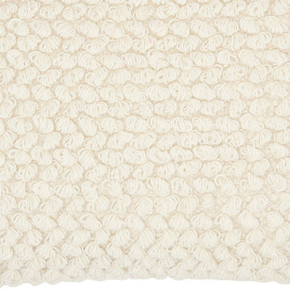 Off White Knotted Detail Lumbar Pillow