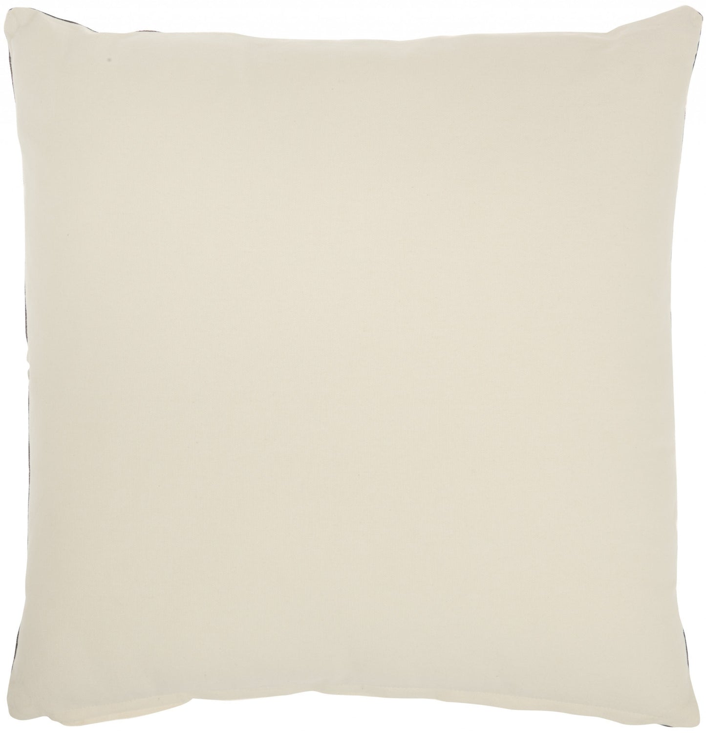 20" Navy Blue Floral Cotton Blend Throw Pillow
