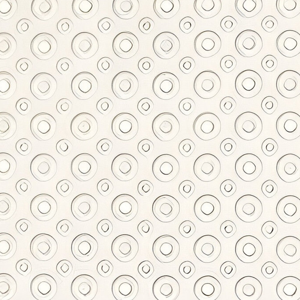 40" Beige Latex Bubbles Non Slip Shower Mat