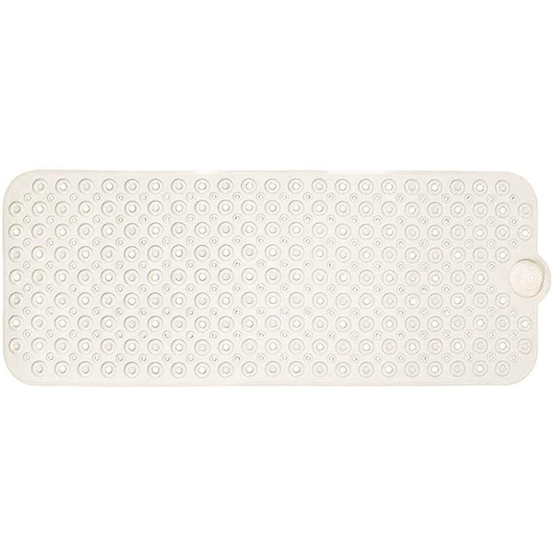 40" Beige Latex Bubbles Non Slip Shower Mat