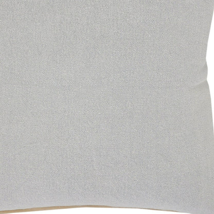 20" Gray Cotton Throw Pillow