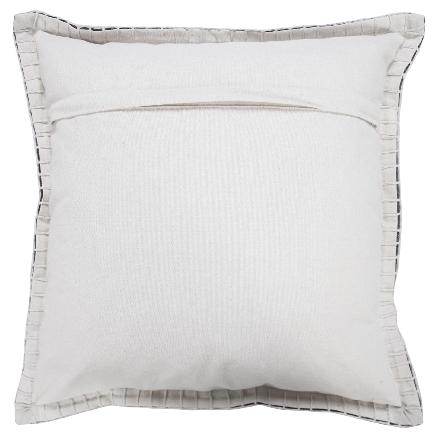 20" Black Cotton Throw Pillow