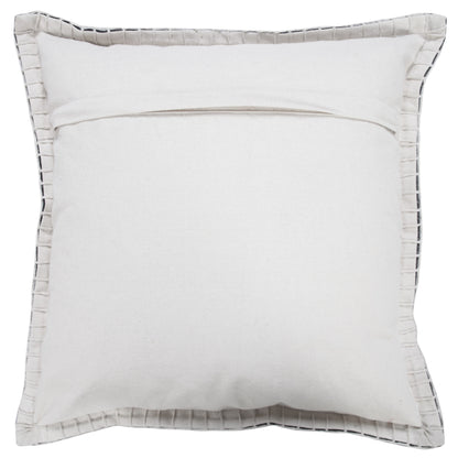20" Black Cotton Throw Pillow