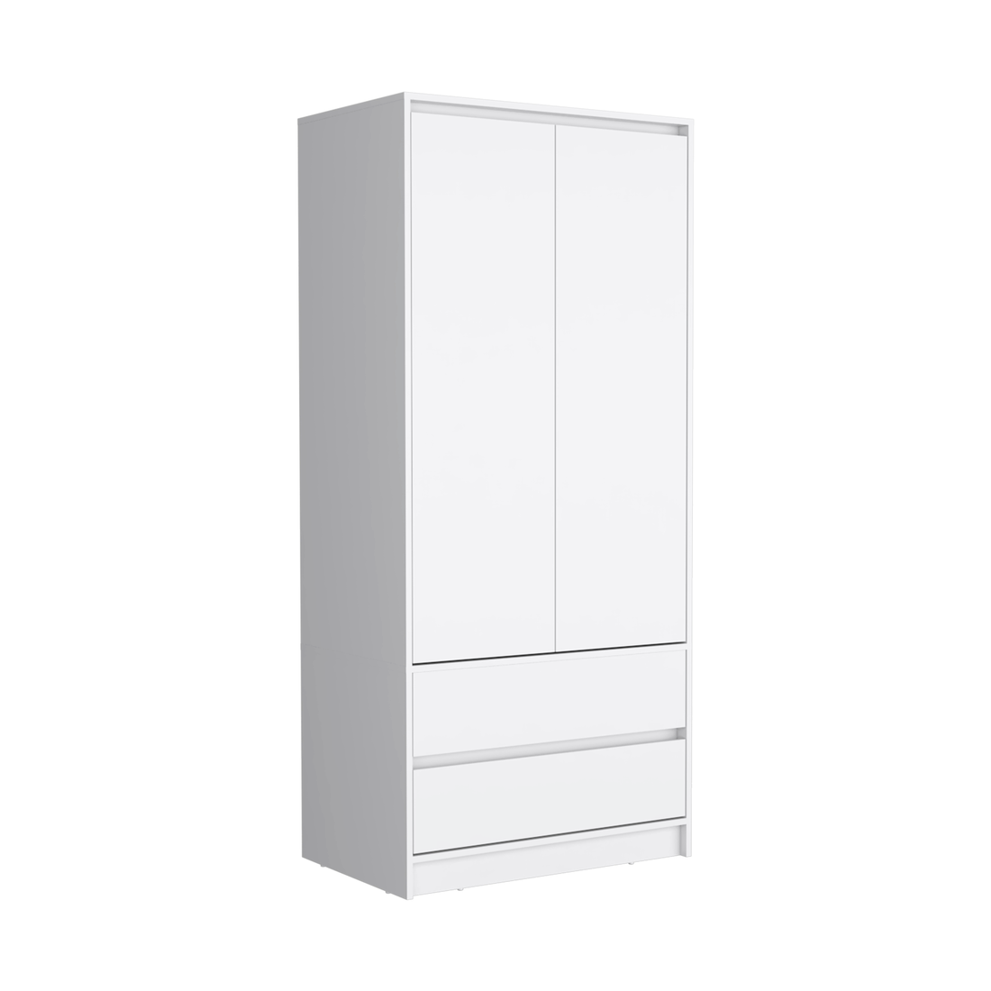 Two Piece White Bedroom Set