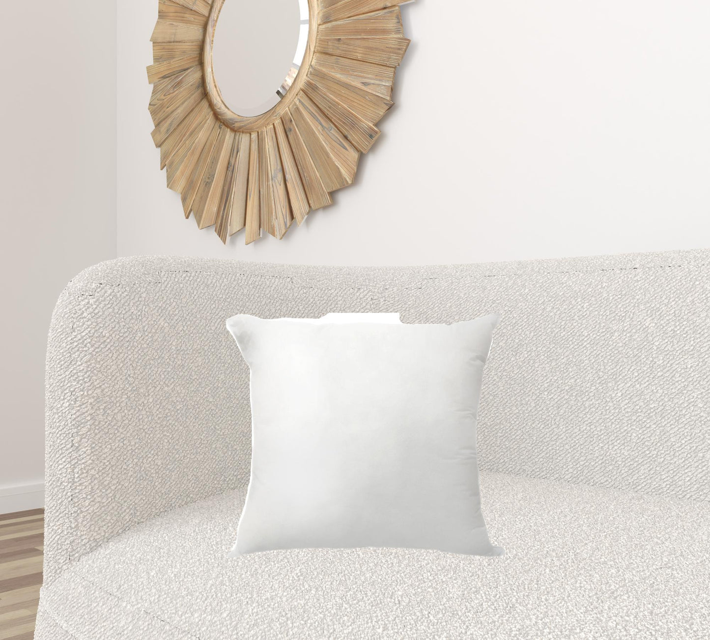18" White Down Throw Pillow Insert