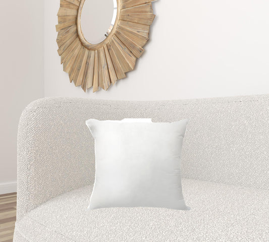 18" White Down Throw Pillow Insert