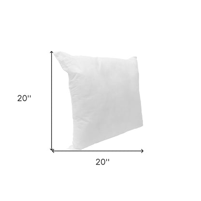 20" White Throw Pillow Insert