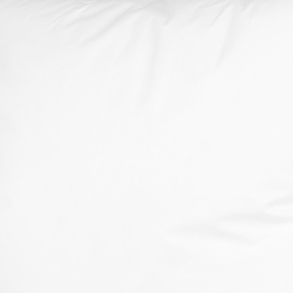 20" White Cotton Throw Pillow Insert