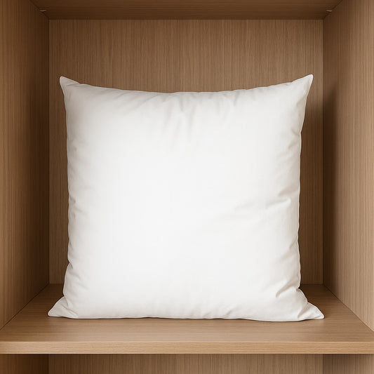 20" White Cotton Throw Pillow Insert