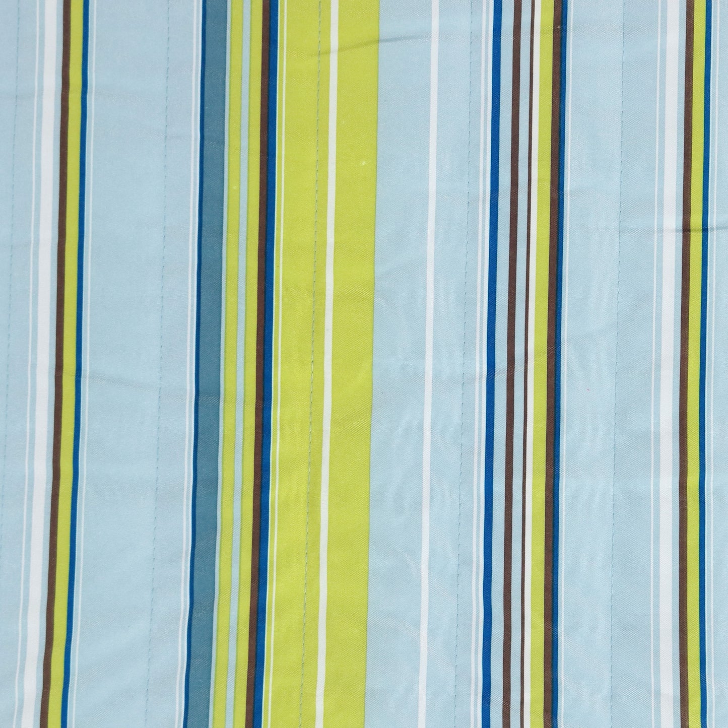 Aqua And Lime Green Striped Double Hammock