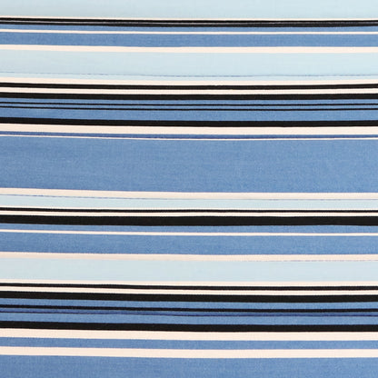 Light Blue And Dark Blue Striped Double Hammock