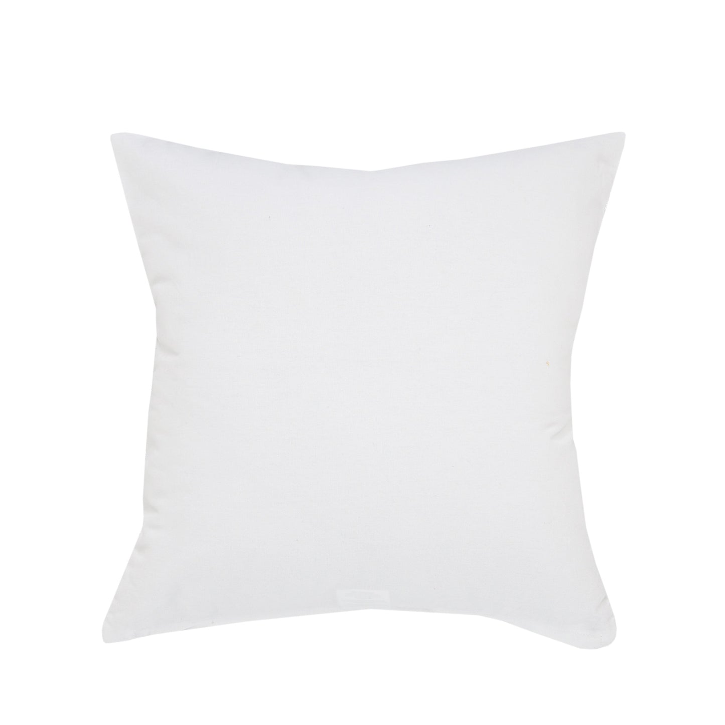 20" White And Silver Beach Cotton Throw Pillow Cover