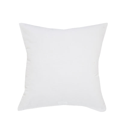 20" White And Silver Beach Cotton Throw Pillow Cover