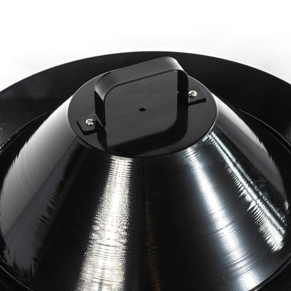 50000 BTU 19" Black Steel Propane Portable Tabletop Round Fire Pit