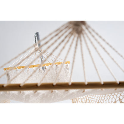 Off White Single Spreader Bar Hammock