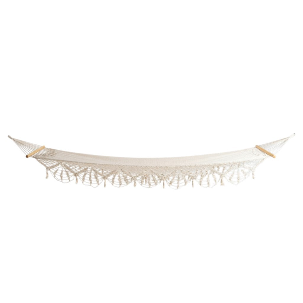 Off White Single Spreader Bar Hammock