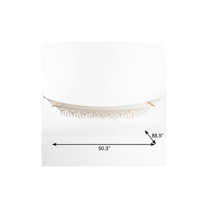 Off White Single Spreader Bar Hammock