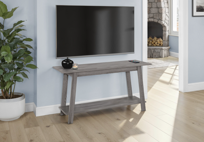 42" Gray Open Shelving TV Stand