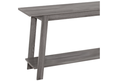 42" Gray Open Shelving TV Stand