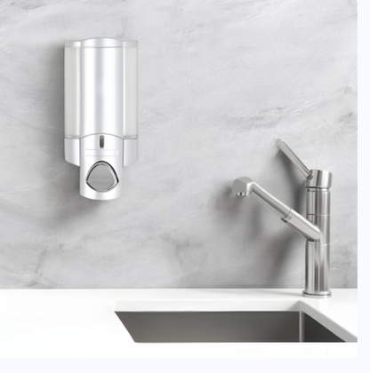 Gray Heavy Duty Plastic Wall Mount Soap Dispenser