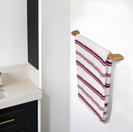 23" Traditional Solid Teak Towel Bar