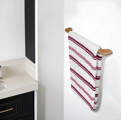 23" Traditional Solid Teak Towel Bar