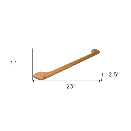 23" Traditional Solid Teak Towel Bar